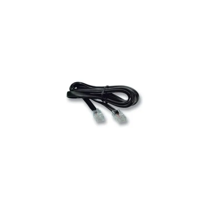 EFB Modularkabel schwarz, 2 x RJ10 (4 4) Stecker, 1:1, 0,5 m — image 1