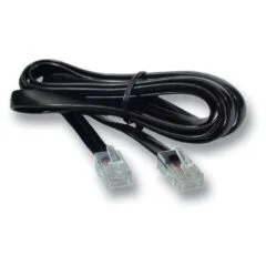 EFB Modularkabel schwarz, 2 x RJ10 (4 4) Stecker, 1:1, 15,0 m