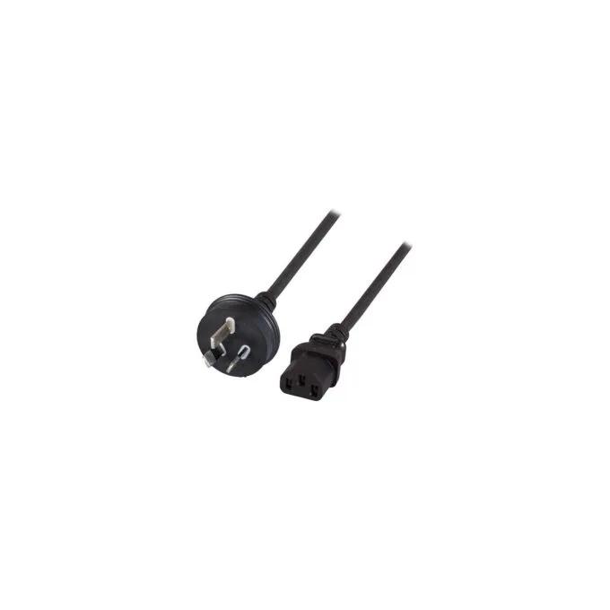 EFB Netzkabel Australien AS3112 - C13 180°,sw,1.8m,3x0.75mm — image 1