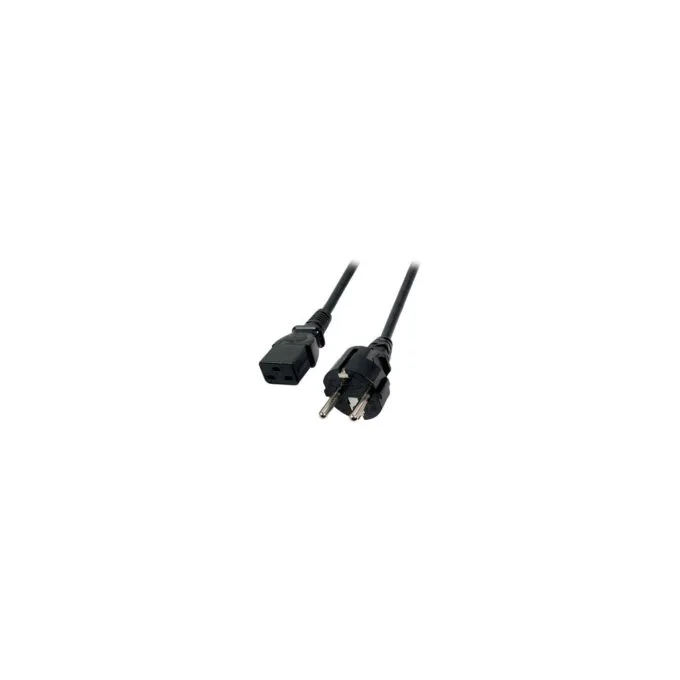 EFB Netzkabel Schutzkontakt 180°-C19 180°.sw.1.8m.3x1.50mm — image 1
