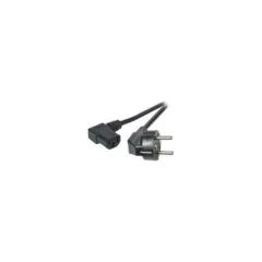 EFB Netzkabel Schutzkontakt 90°-C13 90°.sw.3.0m.3x1.00mm