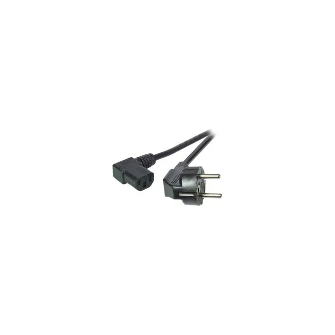 EFB Netzkabel Schutzkontakt 90°-C13 90°.sw.3.0m.3x1.00mm — image 1