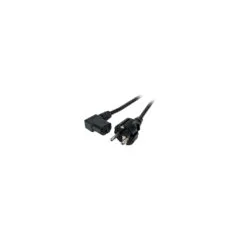 EFB Netzleitung Schutzkontakt 180 - C13 90, schwarz, 3,0 m, 3 x 1,00 mm