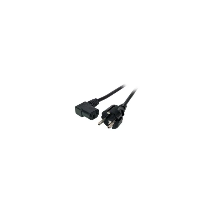 EFB Netzleitung Schutzkontakt 180 - C13 90, schwarz, 3,0 m, 3 x 1,00 mm — image 1