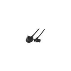 EFB Netzleitung UK BS1363A-C13 90 , schwarz, 1,8 m, 3 x 0,75 mm