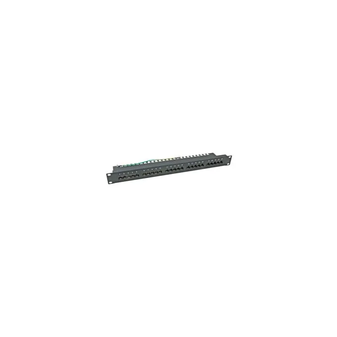 EFB Patch Panel 25 x RJ45 8 4 1HE ISDN, RAL9005, Cat. 3 — image 1
