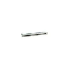 EFB Patchpanel STP 24xRJ45 Cat.6, 19 1HE, RAL7035 grau