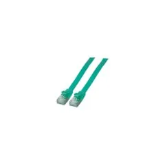 EFB RJ45 Flachpatchkabel U FTP Cat.6A PVC 0.50m grün