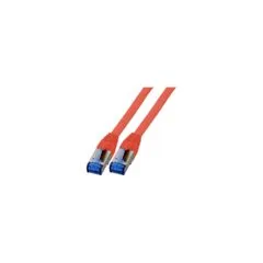 EFB RJ45 Patchk. S FTP Cat.6A Cat7 TPE superflex 0.15m rot