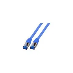 EFB RJ45 Patchk. S FTP Cat.6A Cat7 TPE superflex 1.00m blau