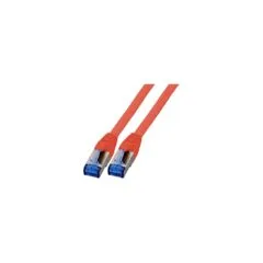 EFB RJ45 Patchk. S FTP Cat.6A Cat7 TPE superflex 1.50m rot