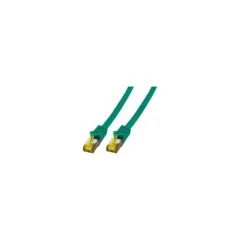 EFB RJ45 Patchk. S FTP Cat.6A LSZH Cat.7 Rohk. 10.00m grün