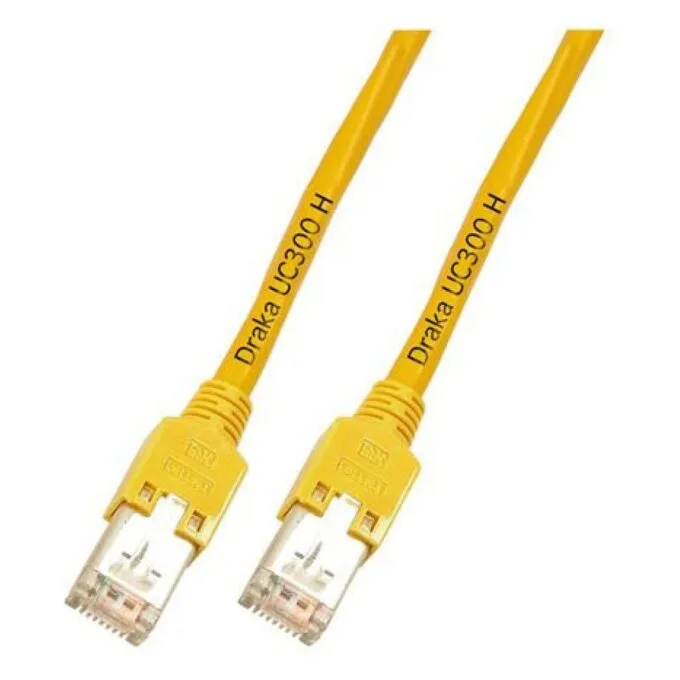 EFB RJ45 Patchkabel Cat.5e F UTP LSZH Draka UC300 TM11 gelb 0,15m — image 1