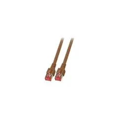 EFB RJ45 Patchkabel Cat.6 S FTP LSZH braun 0,15m