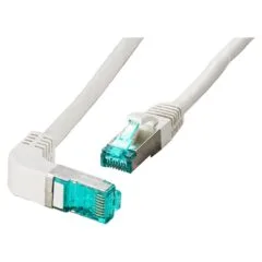 EFB RJ45 Patchkabel Cat.6A S FTP LSZH 1x90 grau 0,5m