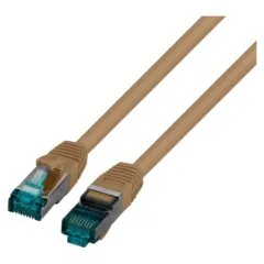 EFB RJ45 Patchkabel Cat.6A S FTP LSZH braun 15m