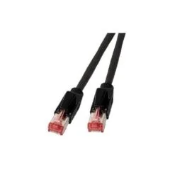 EFB RJ45 Patchkabel Cat.6A S FTP LSZH Draka UC900 TM21 schwarz 0,25m