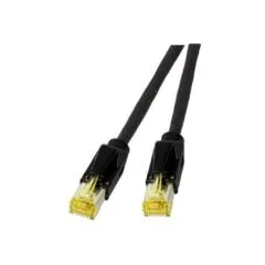 EFB RJ45 Patchkabel Cat.6A S FTP LSZH Draka UC900 TM31 schwarz 50m