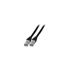 EFB RJ45 Patchkabel Cat.6A S FTP TPE, 6KV schwarz 20m