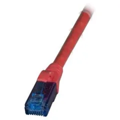 EFB RJ45 Patchkabel Cat.6A U UTP LSZH Premium 500MHz rot 0,15m