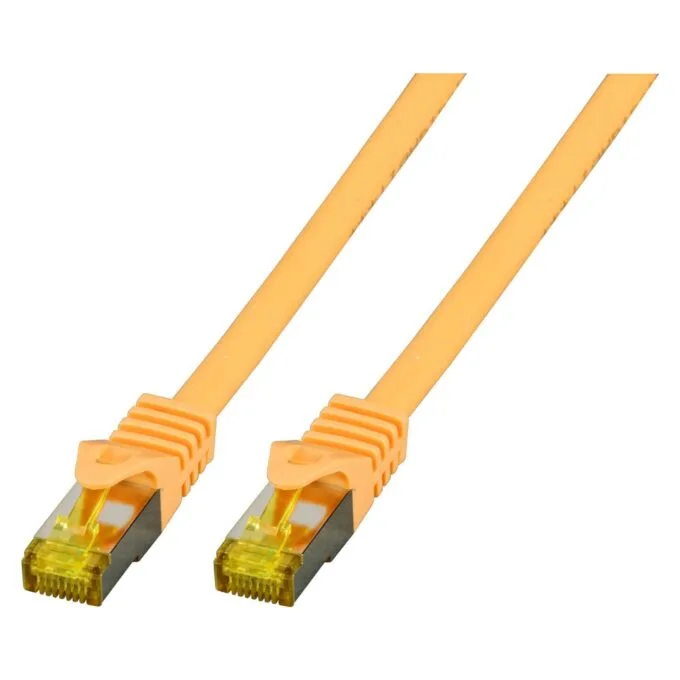 EFB RJ45 Patchkabel S FTP Cat.6A LSZH Cat.7 Rohk. 1.50m gelb — image 1