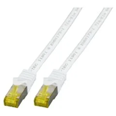 EFB RJ45 Patchkabel S FTP Cat.6A LSZH Cat.7 Rohk. 1.50m weiß