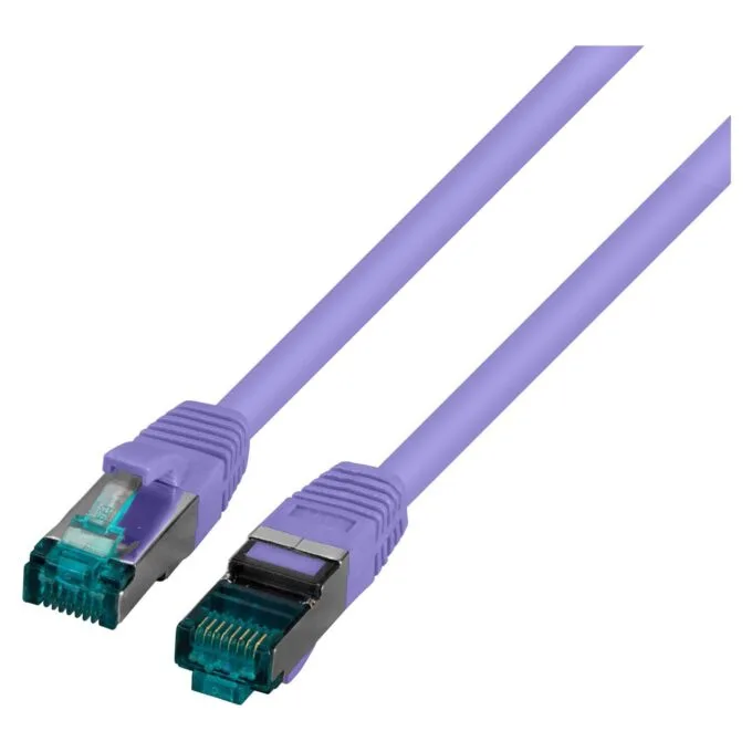 EFB RJ45 Patchkabel S FTP Cat6A LSZH Violett Laenge 0.25m 4x2xAWG27 7 nach TIA EIA568B geschirmt Uebertragungsstandar... — image 1