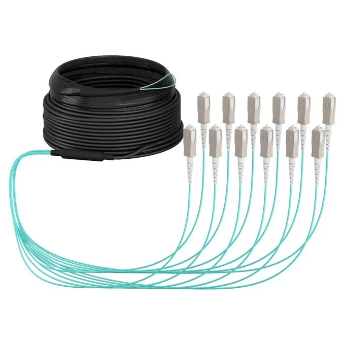 EFB Trunkkabel U-DQ(ZN)BH OM3 12G (1x12) SC-SC 20m Dca LSZH — image 1