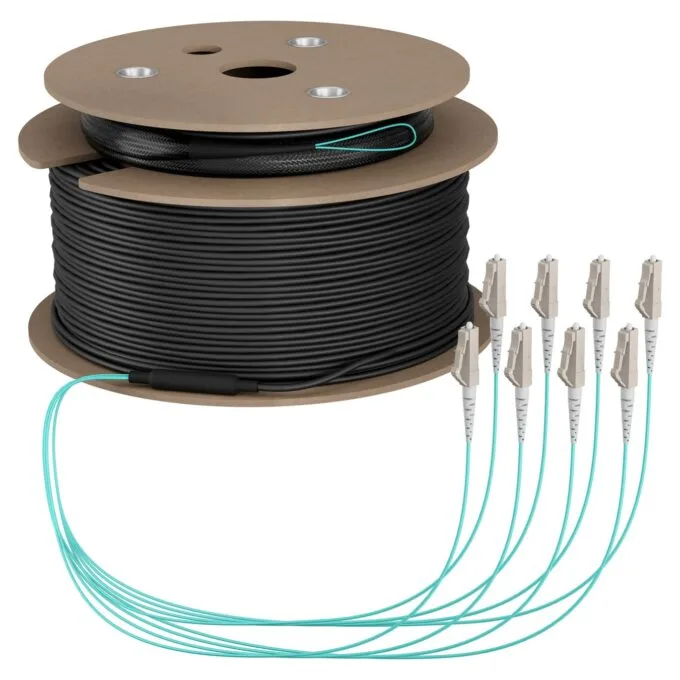 EFB Trunkkabel U-DQ(ZN)BH OM3 8G (1x8) LC-LC 70m Dca LSZH — image 1