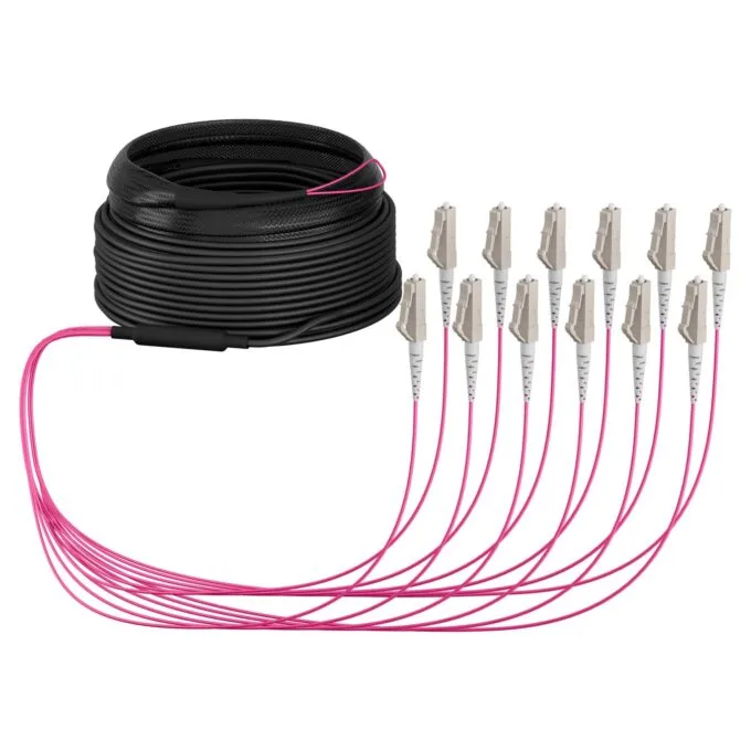 EFB Trunkkabel U-DQ(ZN)BH OM4 12G (1x12) LC-LC 10m Dca LSZH — image 1