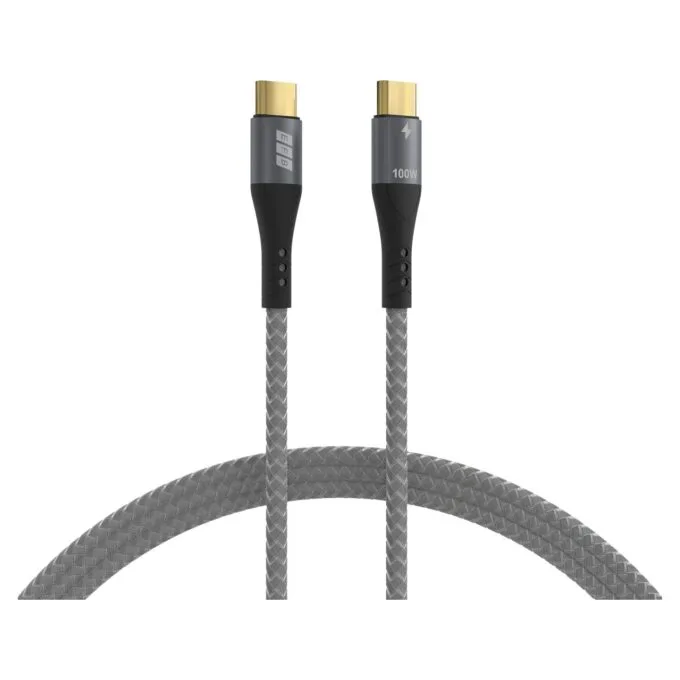 EFB USB-C Kabel 100W PD 3.0 5A E-Marker Chip 3m grau — image 1