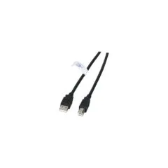 EFB USB2.0 Anschlusskabel A-B, St.-St., 1,8m, schwarz, LSZH
