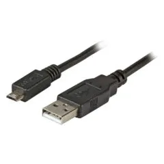 EFB USB2.0 Anschlusskabel A-Micro-B 5pol., ,St.-St., 1,8m, schwarz, Classic