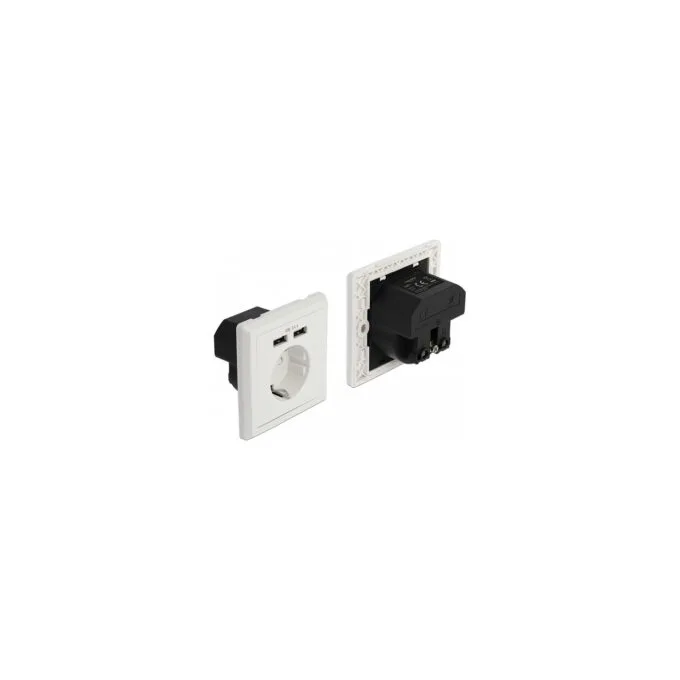Einbausteckdose mit 2 x USB Typ-A Ladeport 2.4 A — image 1