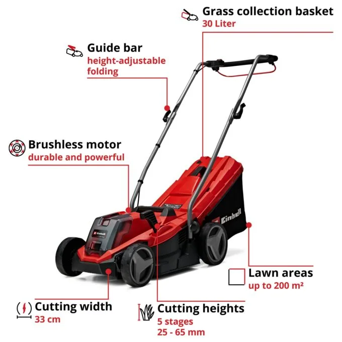 Einhell GE-CM 18 33 Li Akku-Rasenmher — image 12