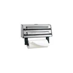 Emsa 504180 Contura 3-fach-Schneidabroller. Edelstahl. silber schwarz
