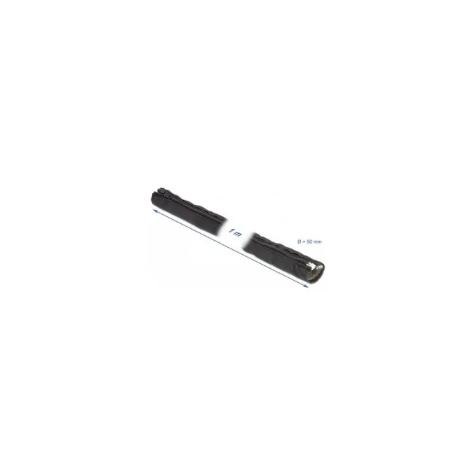 EMV Abschirmgeflechtschlauch mit Reißverschluss hitzebeständig 1 m x 50 mm schwarz — image 3
