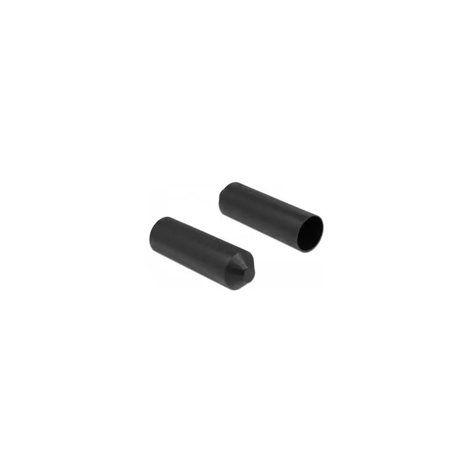 Endkappen mit Innenkleber 80 x 25 mm 2 Stück schwarz — image 1