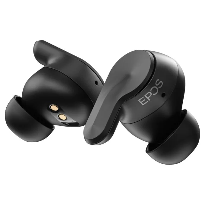 Epos Adapt E1 schwarz Bluetooth TWS Earbuds Multi-Connect IPX5 Hybrid ANC Ladecase USB-C Dongle OhrAdapter Teams und ... — image 1
