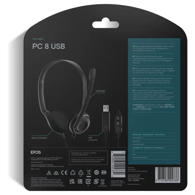 EPOS PC 8 USB Stereo Headset - 1000432 — image 10