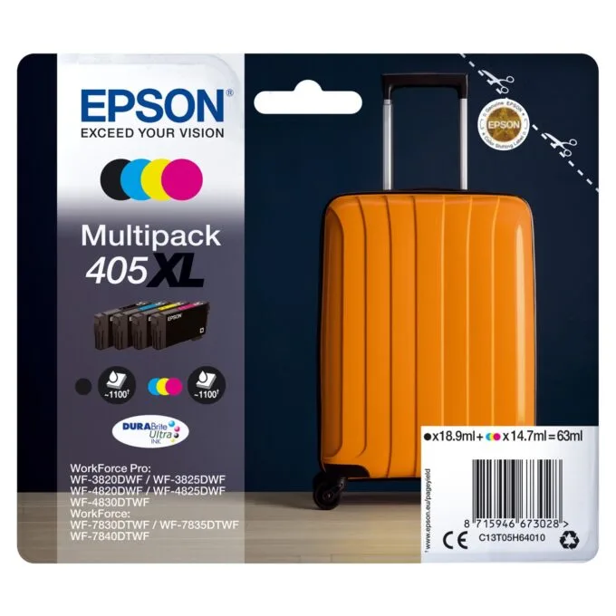 Epson 405XL Multipack - 4er-Pack - XL - Schwarz, Gelb, Cyan, Magenta — image 1