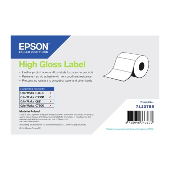 EPSON High Gloss Label 102x152mm 210 Etiketten, Die-Cut — image 1