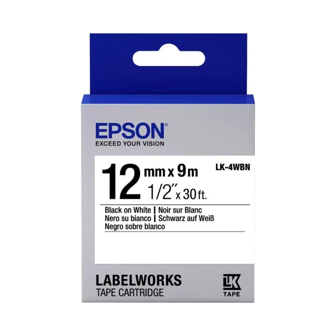 Epson LabelWorks LK-4WBN - Schwarz auf Weiß - Rolle — image 1