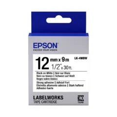 Epson LabelWorks LK-4WBW - Stark klebend - Schwarz auf Weiß - Rolle