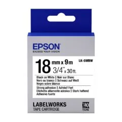 Epson LabelWorks LK-5WBW - Strong adhesive - Black on white - Roll