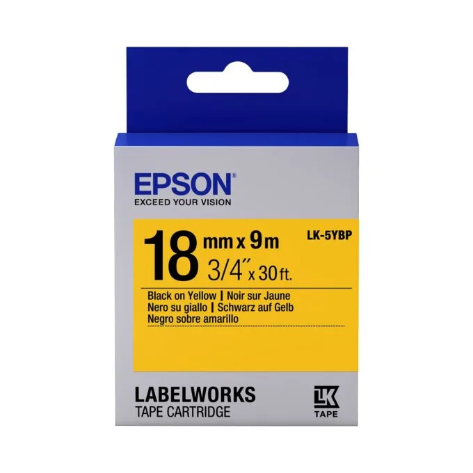 Epson LabelWorks LK-5YBP - Schwarz auf Gelb - Rolle — image 1