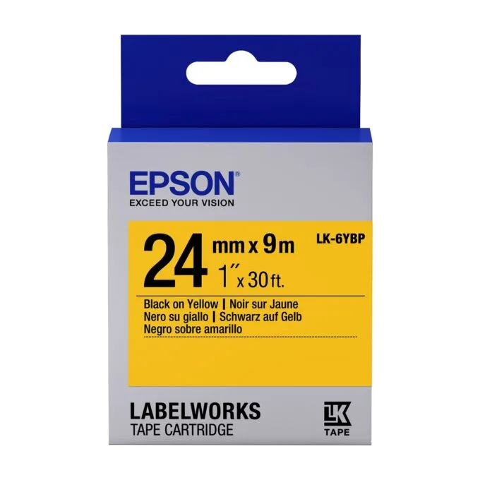 Epson LabelWorks LK-6YBP - Schwarz auf Gelb - Rolle — image 1