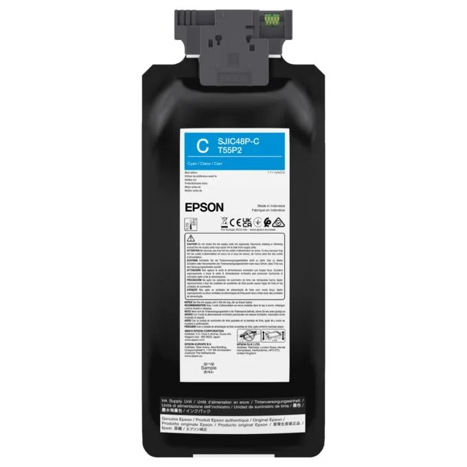 EPSON Tinte cyan 480ml CW C8000 — image 1