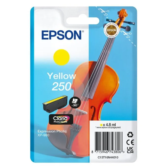 EPSON Tinte gelb 4.8ml XP 980, ''250'' — image 1