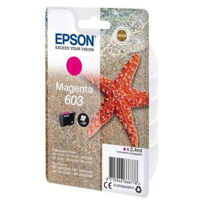 EPSON Tinte magenta 2.4ml XP 21xx 31xx 41xx, WF28xx, ''603'' RF — image 2